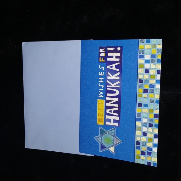Hanukkah 16 Cards Best Wishes For Hanukkah blue and white with Envelopes NIP - Picture 3 of 6